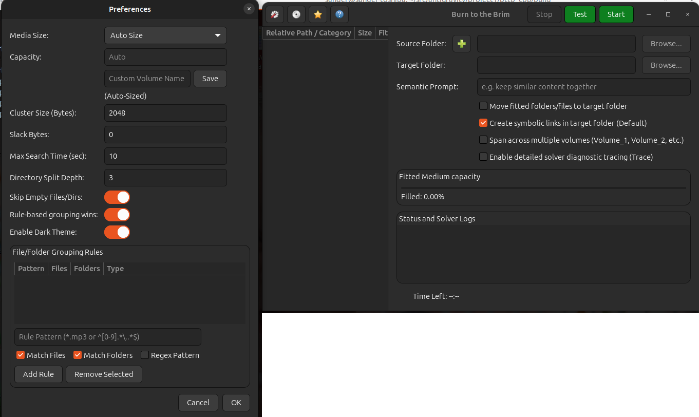 Linux GTK 4 interface mockup